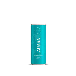 AUARA agua mineral natural con gas pack 24 latas de 330 ml